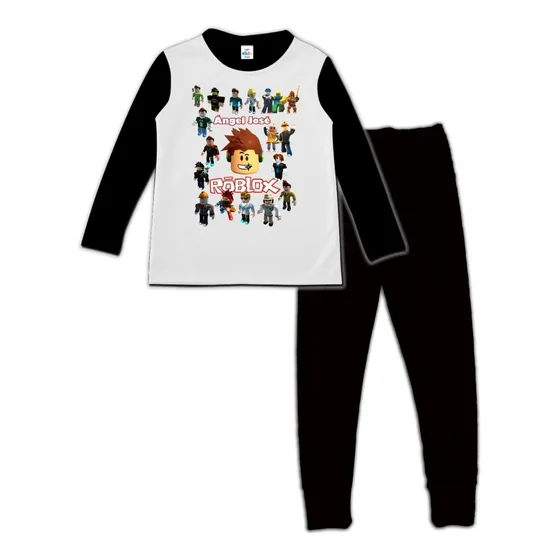 Pijama Manga Larga Niño Niña Roblox Algodon 