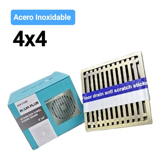 Rejilla Centro De Piso Inodoro Lujo Acero Inoxidable Clase A