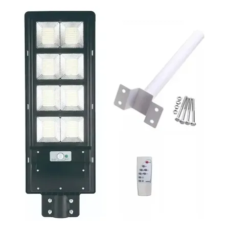 Tecnopro Foco Solar Led Estilo Luminaria De Poste 400w Negro Alta Calidad 63 cm