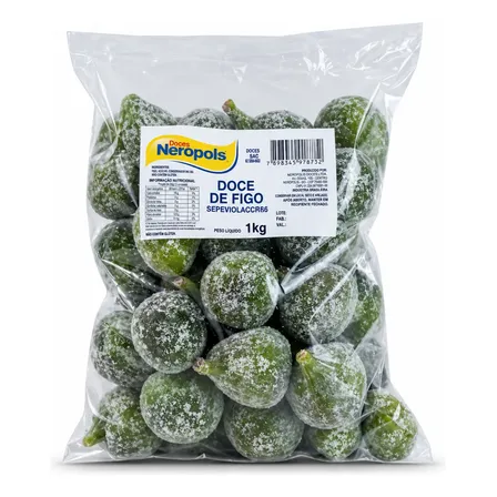 Doce De Figo Cristalizado 1kg Doces Nerópolis Premium