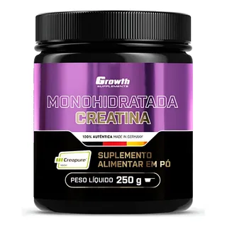 Creatina 250g Creapure Original Growth Supplements Sem Sabor