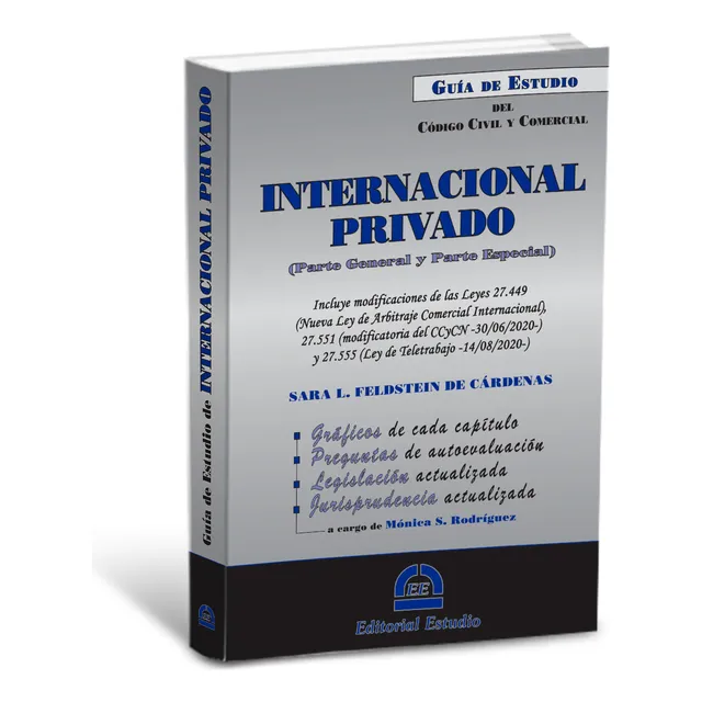Guia De Estudio Internacional Privado de Sara Feldstein de Cardenas Tapa Blanda