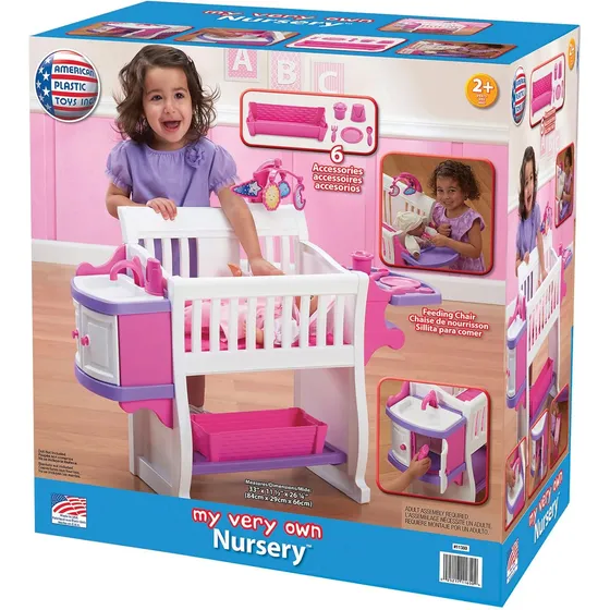 Cuna De Juguete P/ Muñecas Bebe C/ Accesorios P/ Niña +2