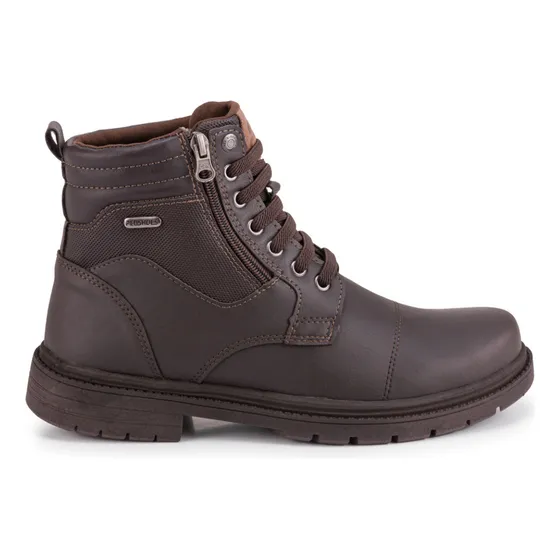 Bota Masculina Botina Coturno Sola Tratorada Café