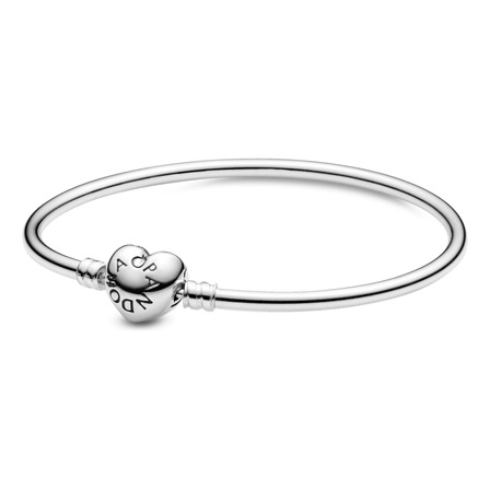 Bracelete Pandora Rigido Fecho Coracao Bracelete Pandora Rigido Fecho Coracao
