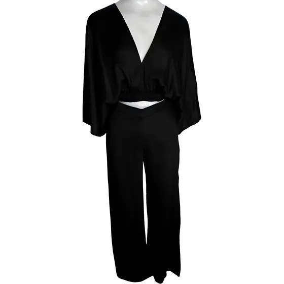 Conjunto Beganesha Blusa Y Palazzo De Seda Talle S Nuevo