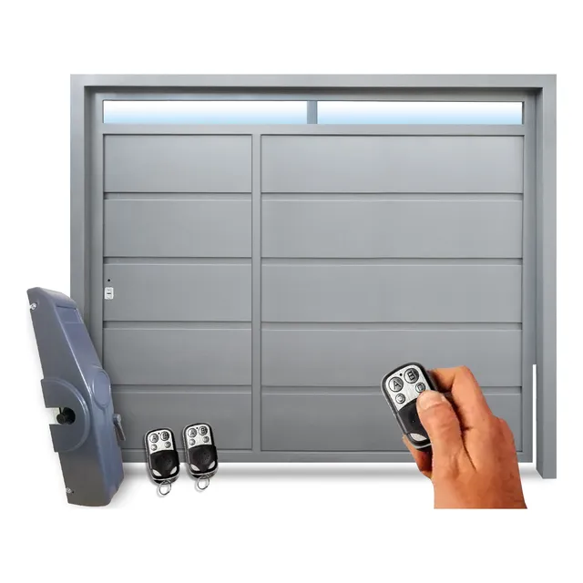 Porton Levadizo Automatico Con Puerta Chapa 16