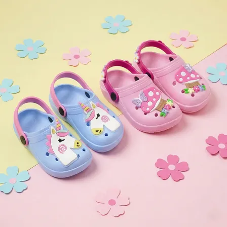 Kit 2 Babuche Infantil Menina Sandália Feminina Leve E Macia