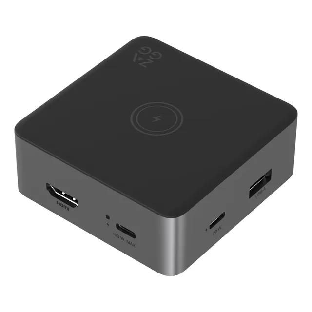 Concentrador Zagg 4 Puertos Con Carga Inalámbrica Usb-c Pd