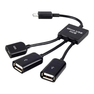Cabo Usb Femea / Micro Usb Y/ Micro Usb Otg 3 Em 1 Cabo Usb Femea / Micro Usb Y/ Micro Usb Otg 3 Em 1