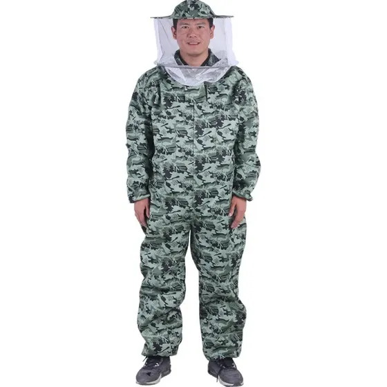 Roupa De Apicultura De Apicultor Com Chapéu E Véu