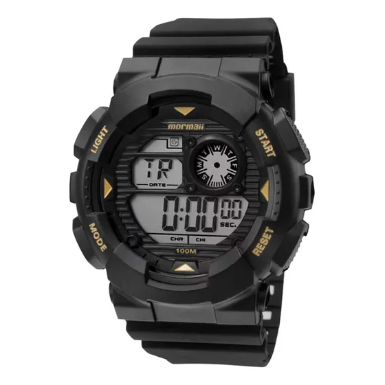 Relógio Preto Masculino Digital Mormaii Acqua Mo3415a/8p