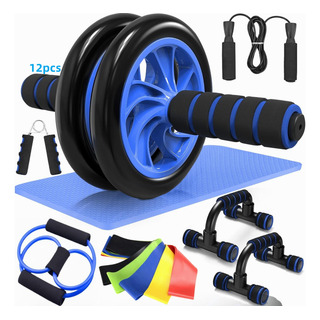 Kit De Ejercicio 12 Rueda Abdominal Barras Pushup Ejercitado Kit De Ejercicio 12 Rueda Abdominal Barras Pushup Ejercitado