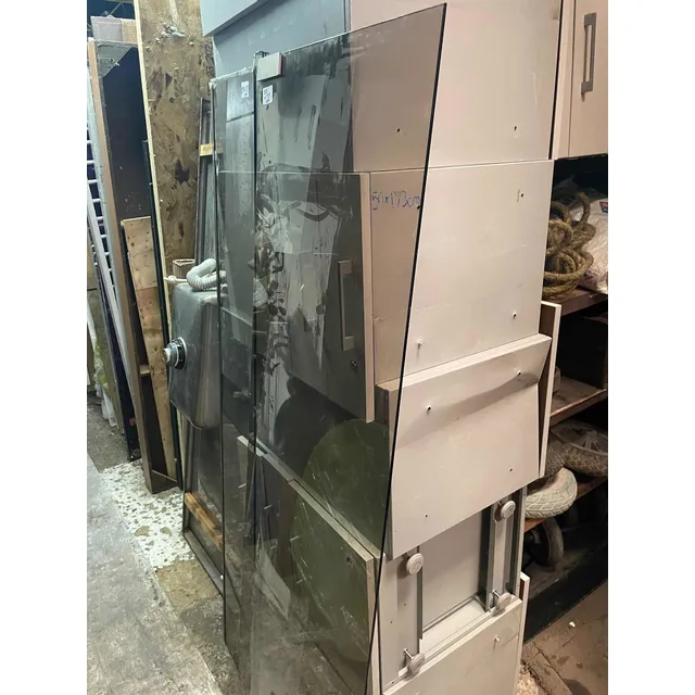 Puerta De Vidrio División De Baño 2 Hojas Sin Accesorios