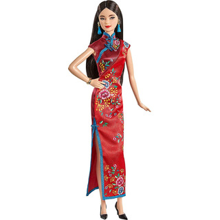 Boneca Barbie Signature Lunar New Year 30 Cm Com Vestido E A Boneca Barbie Signature Lunar New Year 30 Cm Com Vestido E A