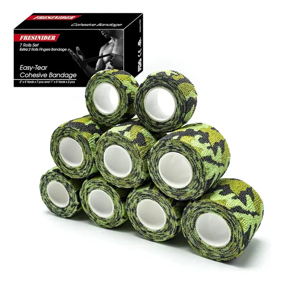 9 Rollos De Venda Adhesiva Elástica Cohesiva Para Deportes