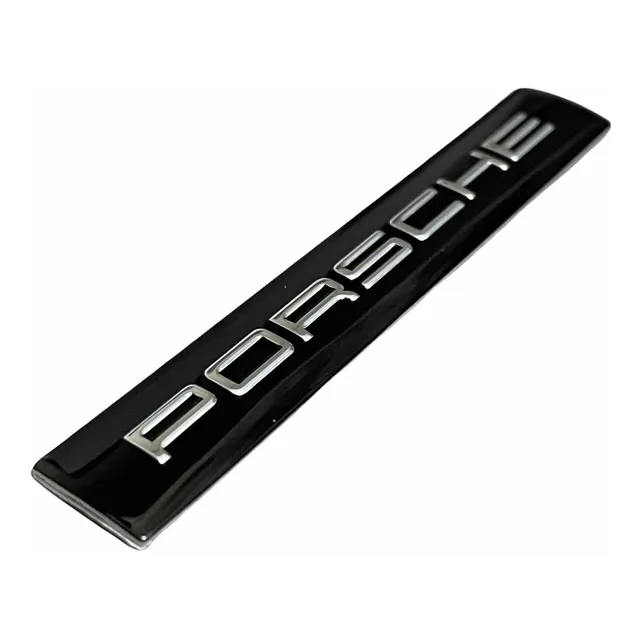 Emblema Logo Porsche Carrera 911 Cayenne Cayman Macan Preto