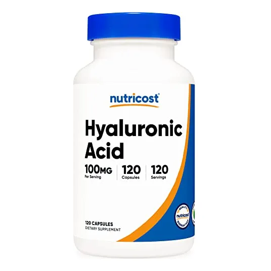 Suplemento De Ácido Hialurónico Nutricost 100 Mg 120 Cápsula