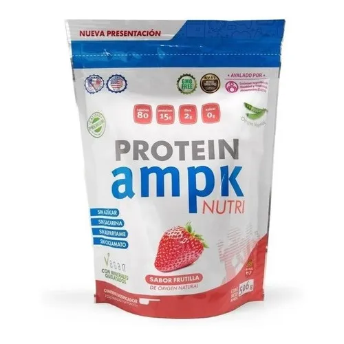 Ampk Protein Suplemento Dietario Proteina Vegana Frutilla