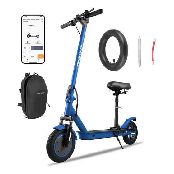 Scooter Eléctrico Plegable Con Asiento Honey Whale M2 Max-b 