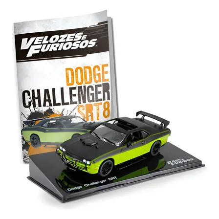 Luppa Velozes E Furiosos Dodge Challenger Srt, 1:43 Verde Y Negro
