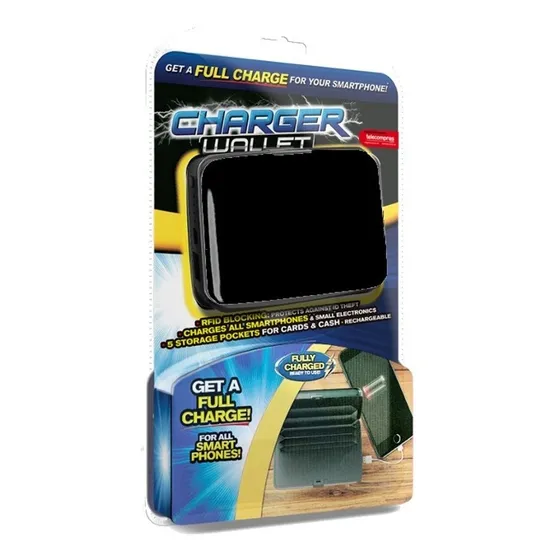Billetera Cargador Power Bank Doble Funcion Original Tv