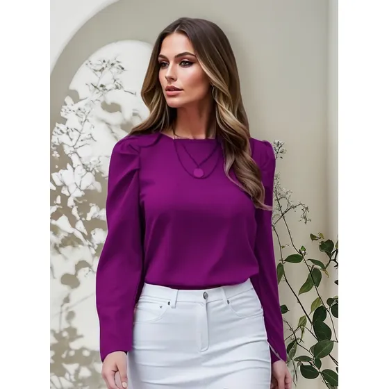 Blusa De Dama Manga Larga.