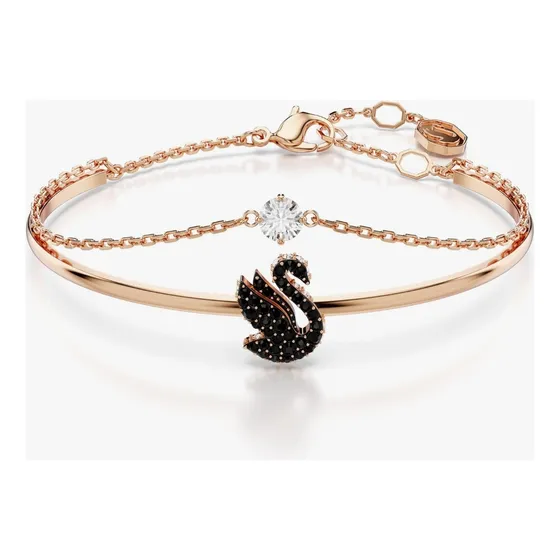 Pulsera Swarovski Original Cisne Negro Iconic Swan Empaque