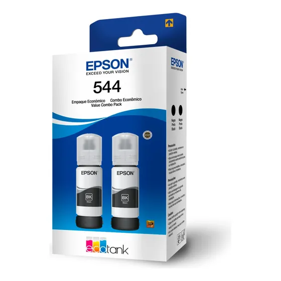 Pacote de 2 tintas Epson T544 Black