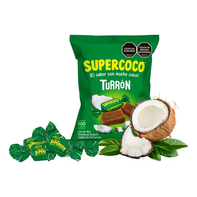 Caramelo Turrón Supercoco 50 Unidades Bolsa De 250gr