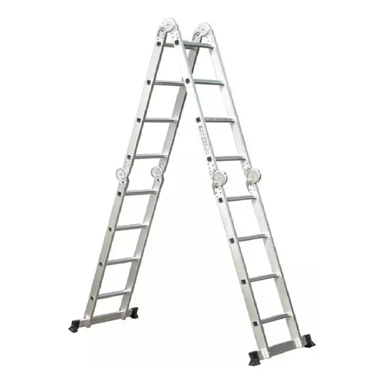 Escalera Andamio De Aluminio Multifunción 4.7m 16 Escalones