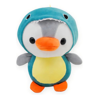 Peluche Pingüino Disfrazado Dinosaurio Kawaii Color Azul Petróleo Peluche Pingüino Disfrazado Dinosaurio Kawaii Color Azul Petróleo