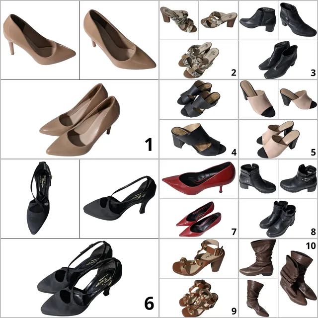 Zapato De Damas Usados Varios