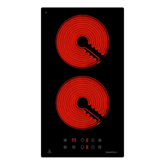 Anafe Eléctrico De Inducción 2 Hornallas Para Empotrar Negro