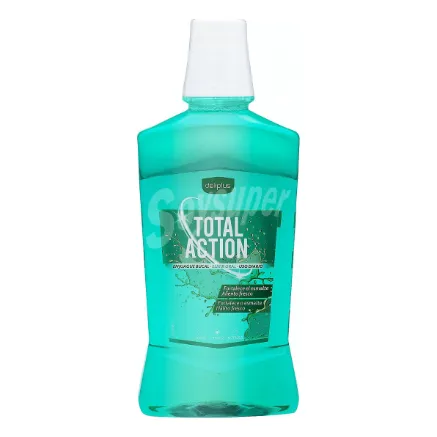 Enjuague Bucal Antiséptico Deliplus Menta Azul 250 Ml