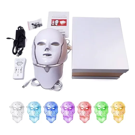 7 Colores Para Máscara Led Facial De Terapia Con Luz Led