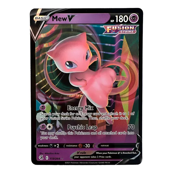 Mew V 113/264 Fusion Strike Pokemon Tcg
