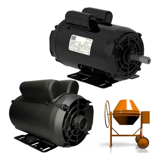 Motor Eletrico Weg Monofasico 2cv 4 Polos Bivolt Betoneira
