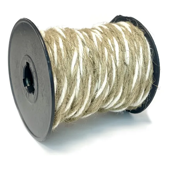 Cordon De Yute Y Algodon Bicolor 5mm X 20mts Art 3167 Ecotex