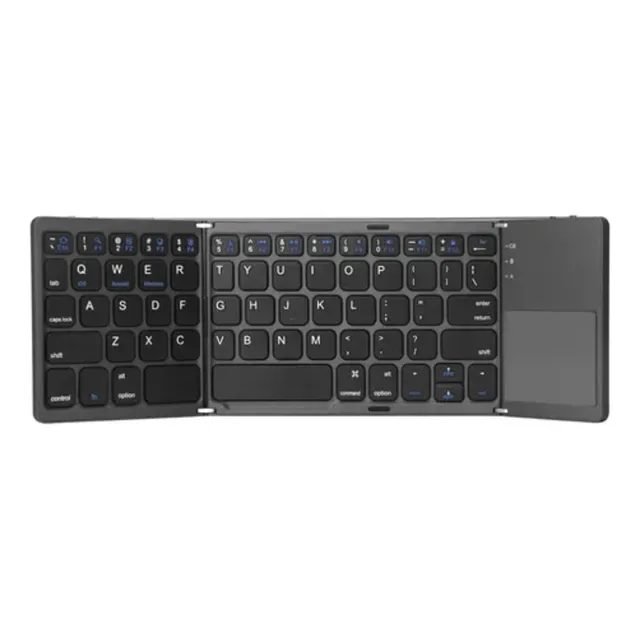 Mini Teclado Bluetooth Plegable Ultrafino Con Panel Táctil