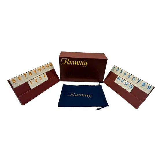 Juego De Mesa Rummy Burako Premium Estuche Eco Cuero