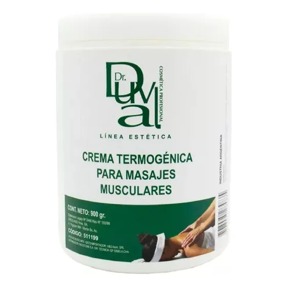 Crema Termogénica Para Masajes Musculares 1kg Dr. Duval