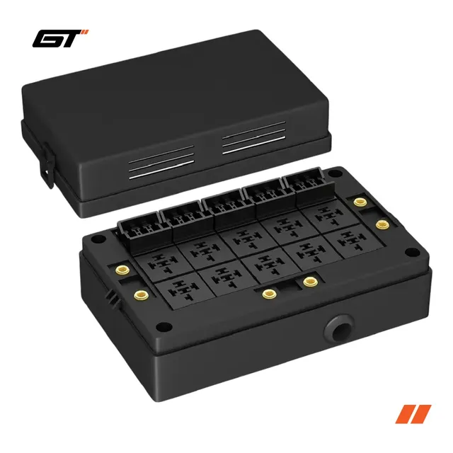Caja Porta Relay Fusilera 15vias Fusibles Rele Universal 12v
