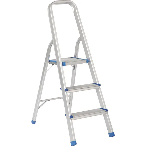 Escalera Plegable Tipo Taburete Aluminio 3 Escalones Surtek.
