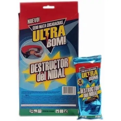 Cucarachicida Mata Cucarachas Ultra Bom Cebo Nido Cucaracha 