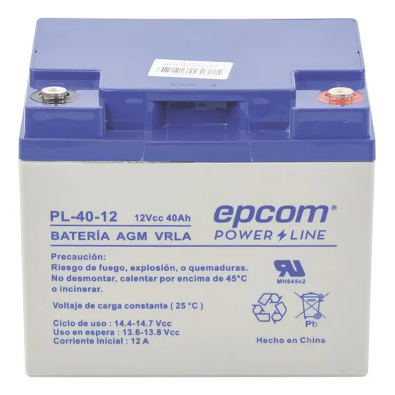 Epcom Ups PL-40-12 F1 de respaldo 12 40/a reemplazo recargable para ups