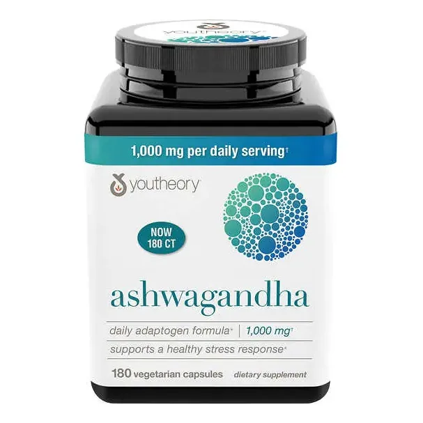 Youtheory Ashwagandha 180 Cáps