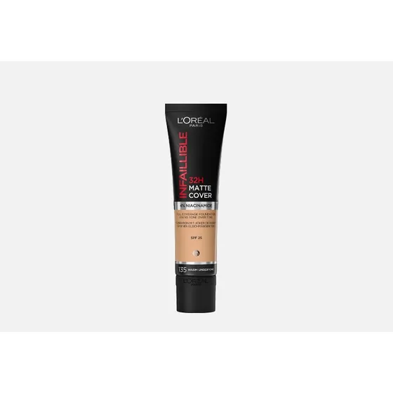 Base De Maquillaje L'oréal Paris Infaillible Matte Cover Tono 135 Radiant Vanilla