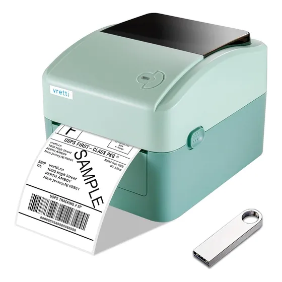 Vretti Impresora De Etiquetas, 4x6 420b Impresora Termica De