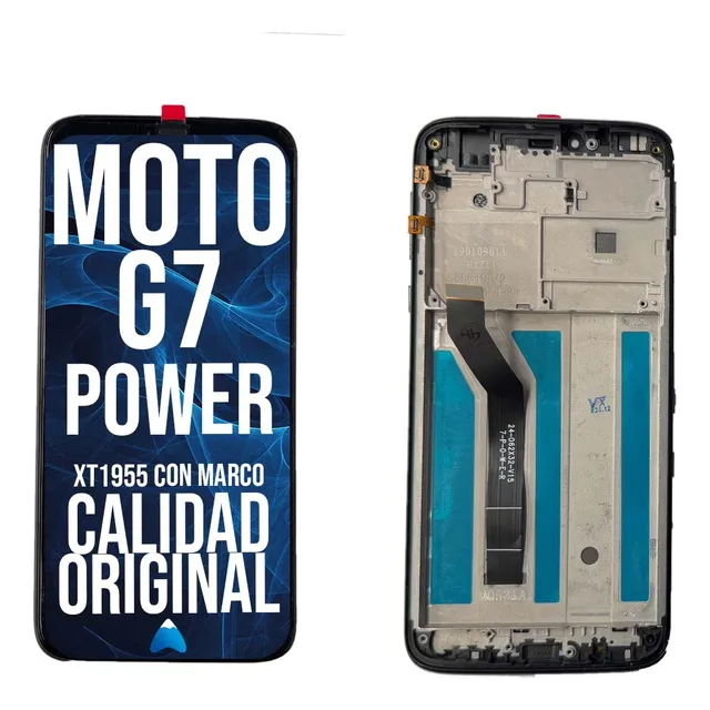 Modulo Pantalla Para Moto G7 Power Xt1955 Con Marco Oled